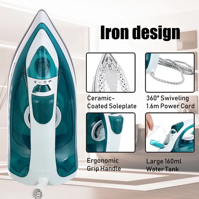SONIFER Mini Portable Garment Steamer – Adjustable 3-Setting Clothes Iron – view 2
