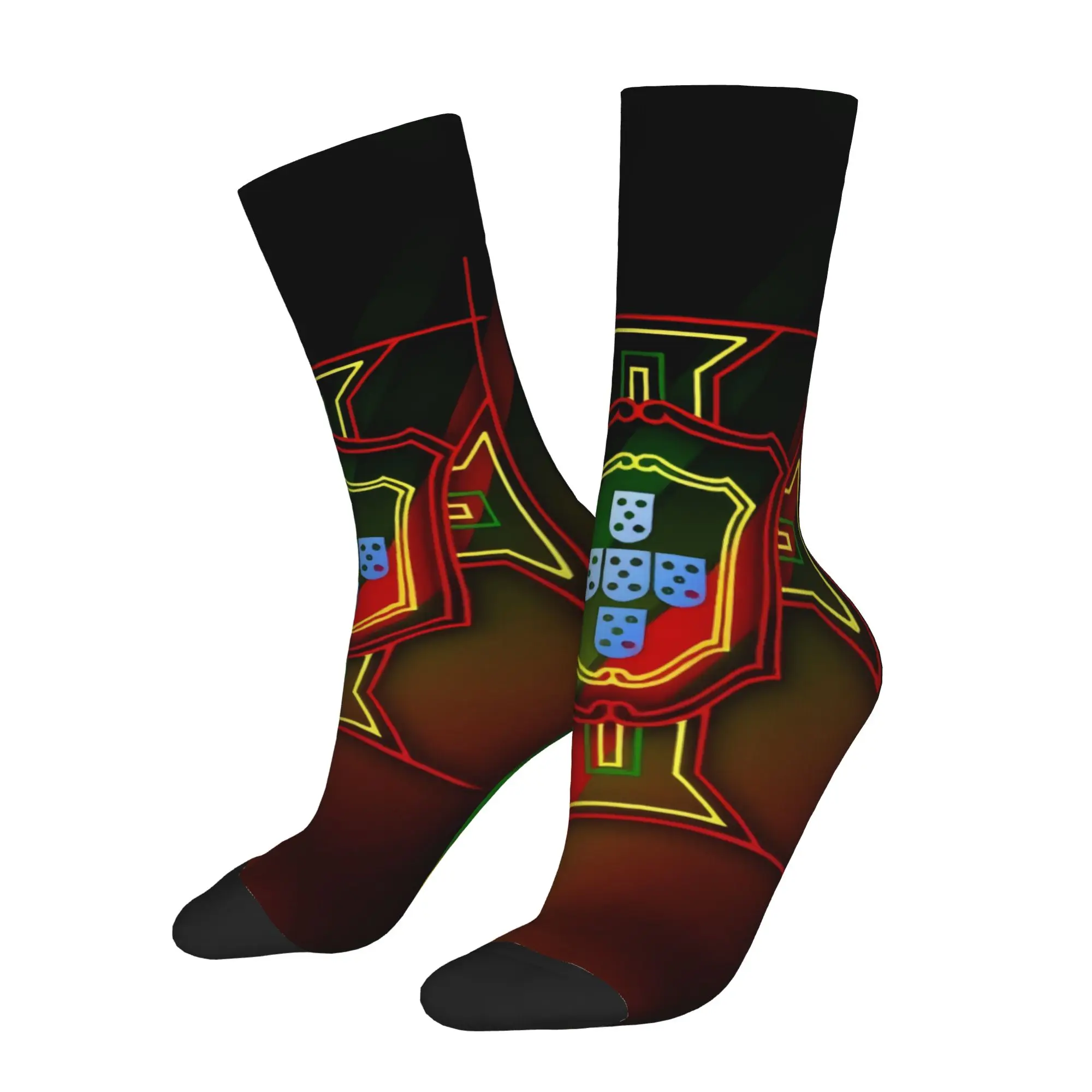 Hip Hop Vintage Portugal Crazy Men's compression Socks Unisex  Harajuku Pattern Printed Funny Sock Match Day Essentials