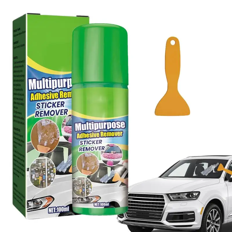 

Adhesive Remover For Cars Sticky Remover 100ml Tape Removal Multifunctional Adhesive Glass All Purpose With Scraper Removes