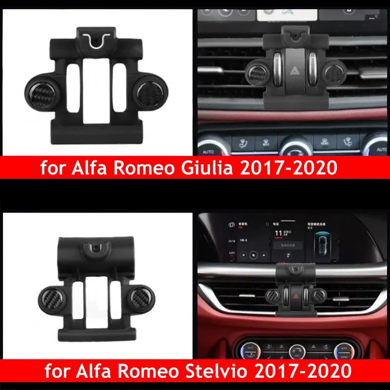 Supporto per telefono per Alfa Romeo Giulia Stelvio 2020 2019 2018 2017 supporto per presa d\'aria supporto per telefono cellulare accessori per auto