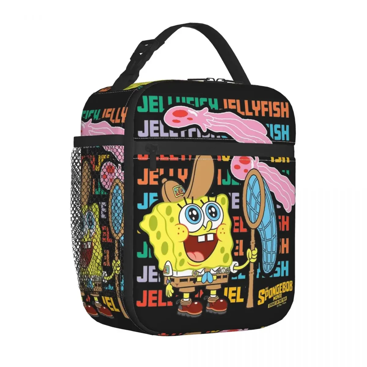 The Spongebobed Jellyfish Stack Insulated Lunch Bag Cooler Bag Reusable Meal Container Large Tote Lunch Box Food Storage Bag