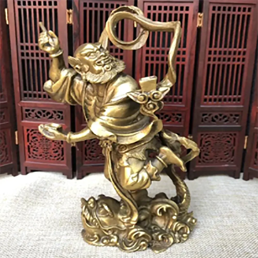 

China archaize brass Zhong Kui crafts statue