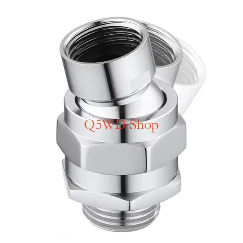 Q5WD Quickly Connects Shower Head Swivels Adapter 360 Full Rotation for Height Customizable Showers