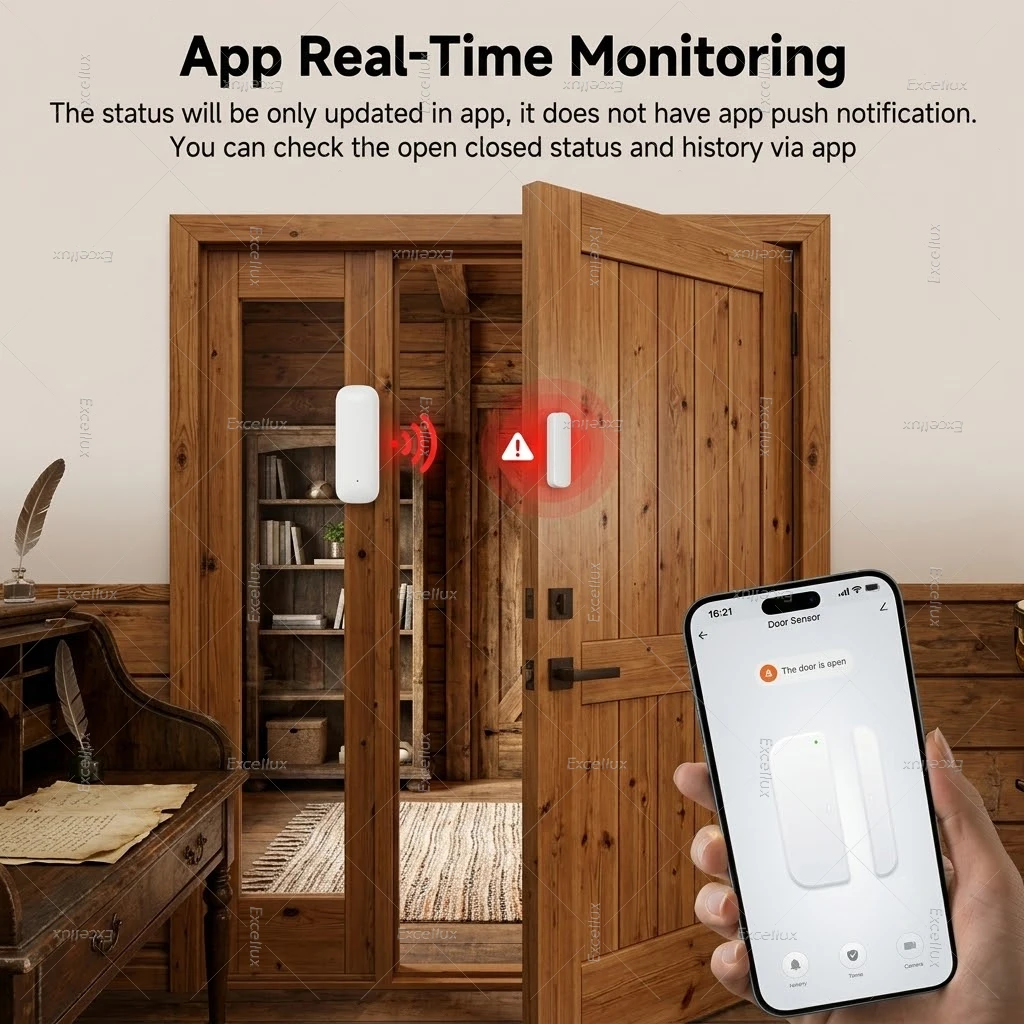 Zigbee Door Sensor Window Contact Sensor Open Closed Detector Smart Home Alarm Security Protection work with Tuya Hub Smart Life