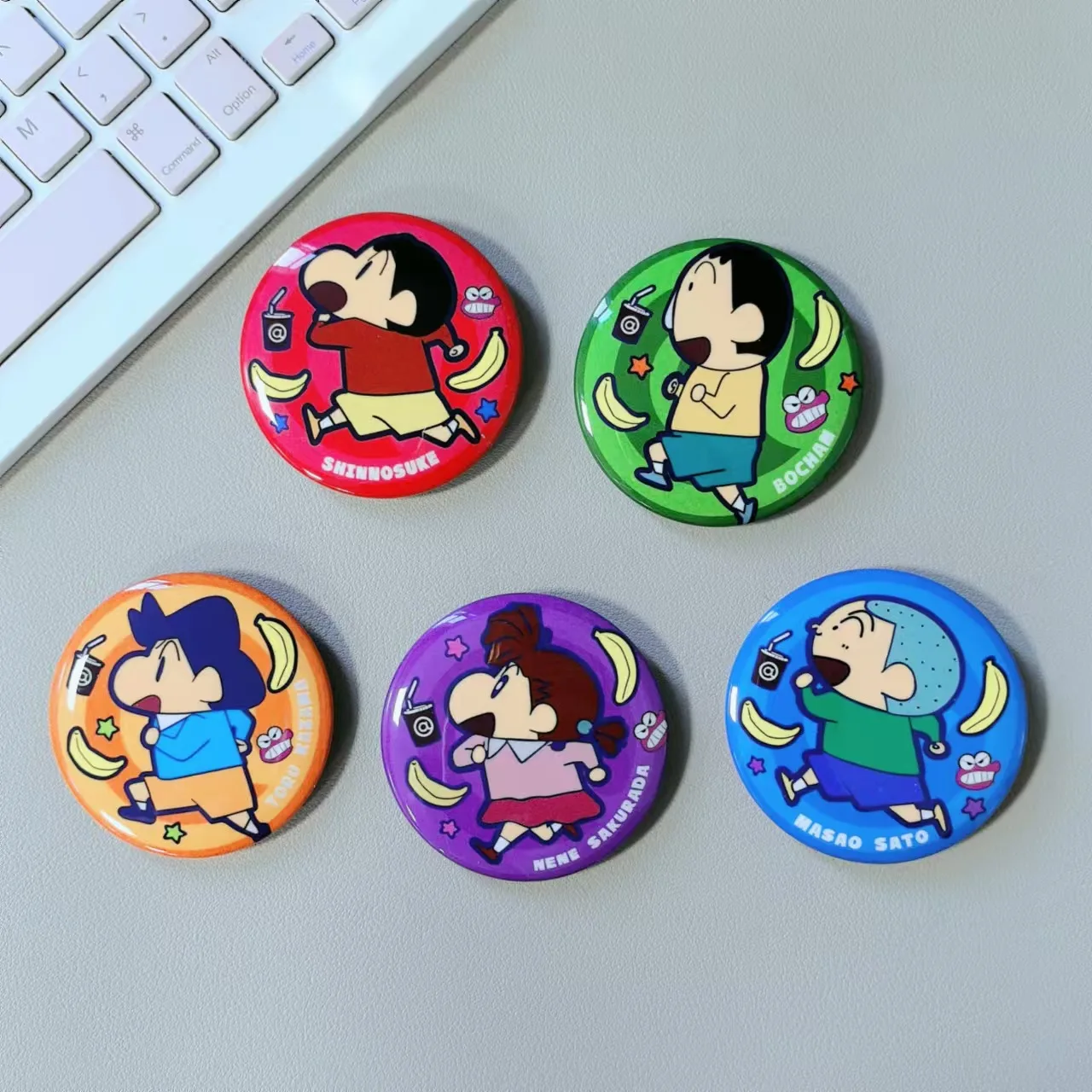 Crayon Shin-chan Boochan Cute Cartoon Sakurada Nene 58mm Badge Brooch Kawaii Periphery Lovely Accessories Adorkable Holiday Gift