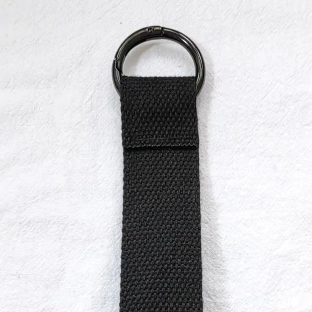 Label Key Tag Dopamine Keychain 15x3.2cm Webbing Floating Weave Pendant DIY Blank Canvas Strap Backpack Accessory