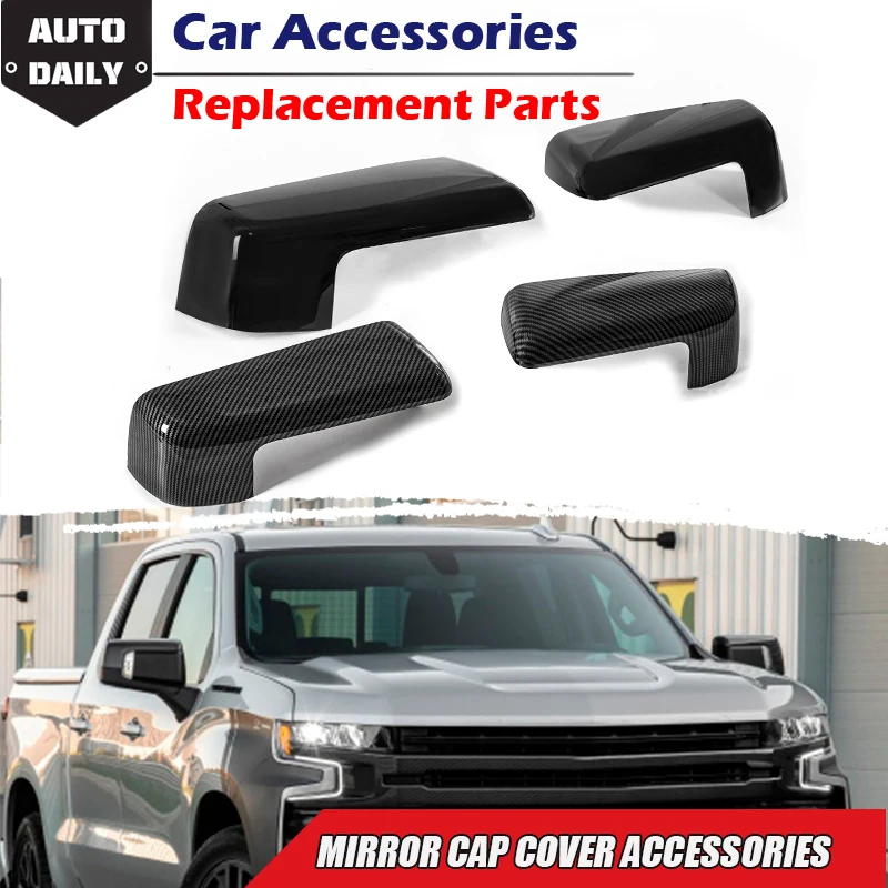 

Rhyming Rear Rearview Mirror Cover Side Housing Car Accessories Fit For Chevrolet Silverado GMC Sierra 1500 2500 3500 2019-2022