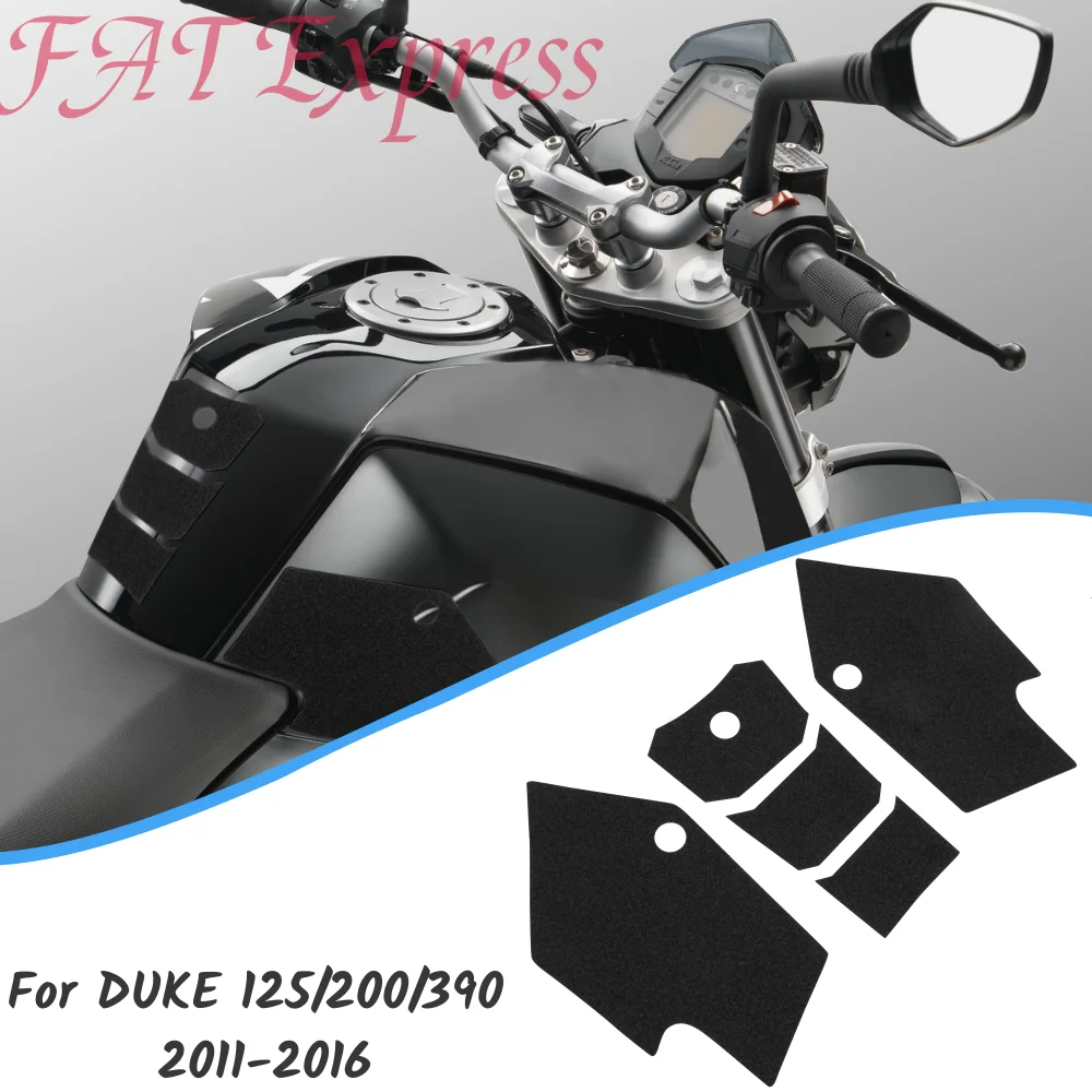 For DUKE 125 200 390 Tank Pads Protector For KTM DUKE200 2011-2016 Motorcycle Sticker Decal Gas Fuel Knee Grip Traction Side Pad