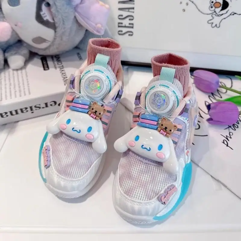 

Cinnamoroll Anime Kawaii Sanrio Sweet Ins Soft Sports Shoes Spring Autumn Cute Cartoon Children Female Sneakers Gifts for Kids