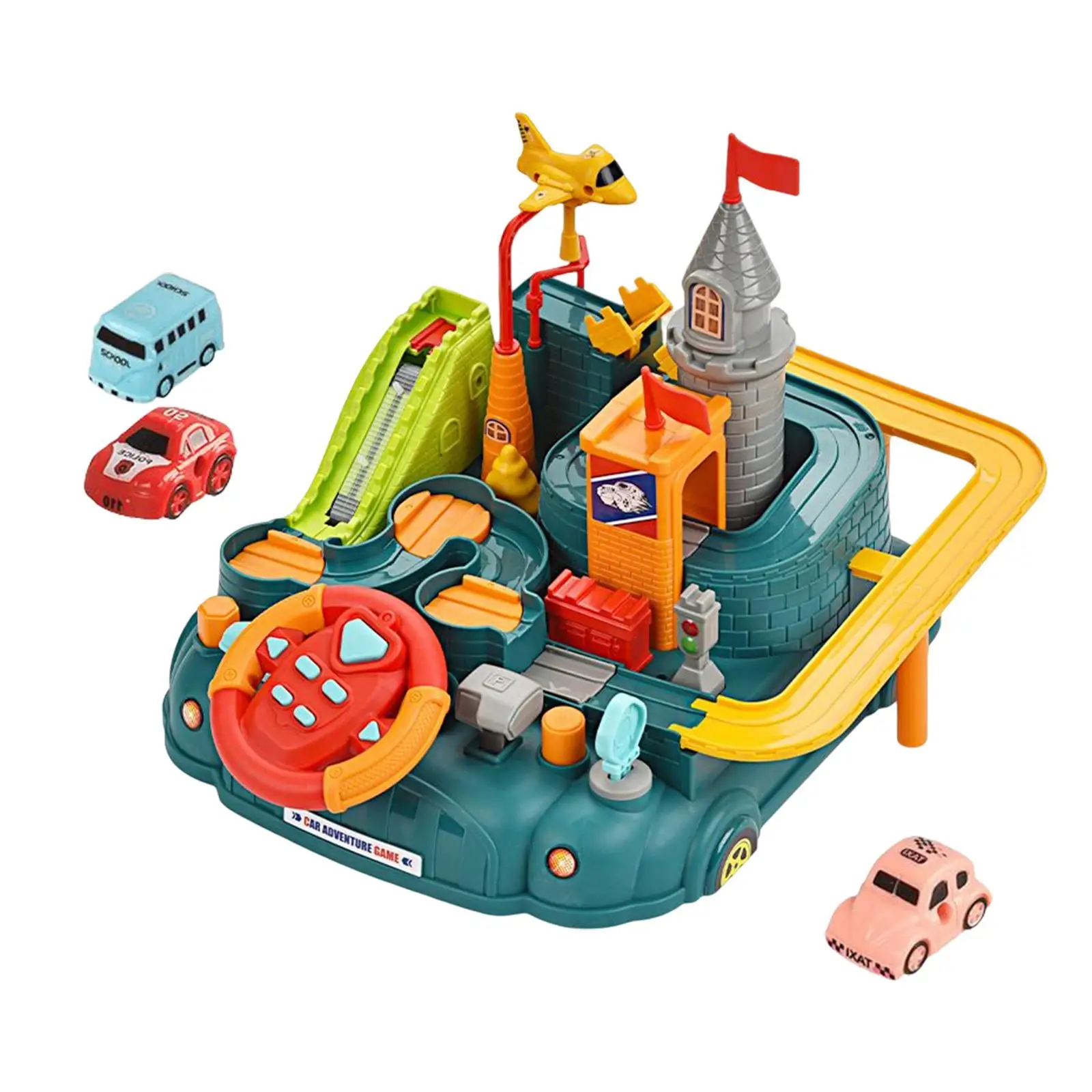 Toy Vehicles Playset 6 Settings Car Obstacles game for Little Boys Girls Creative Game Toy for Learning Activities