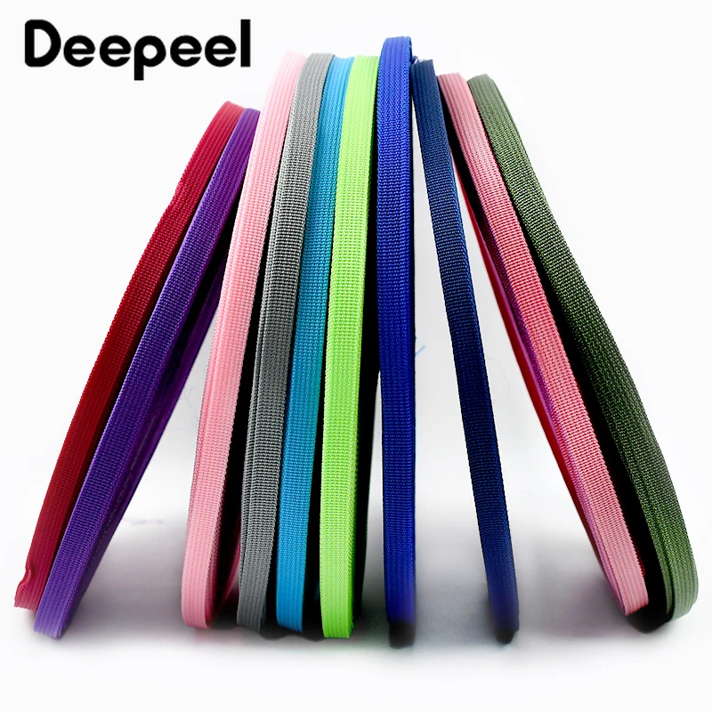 1Rroll=45M 10mm 0.8mm Thick PP Webbing Strap Belt Sling Luggage Bias Binding Band Handbag Straps Braid Ribbon Sewing Accessories