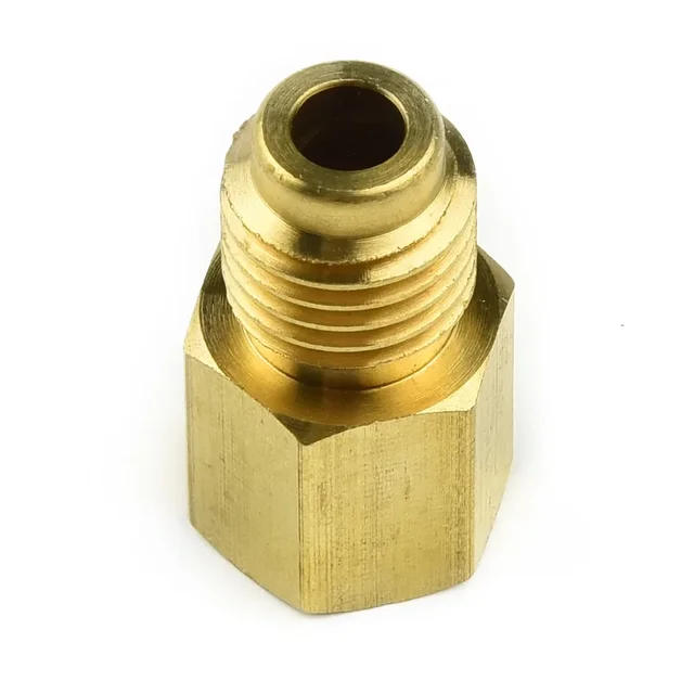 1/4 żeńskie 1/2 męskie ACME mosiądz R134A R12 Adapter klimatyzatora samochodowego szybkozłącze 12 14 SAE trwałe i praktyczne zapobiegające starzeniu się