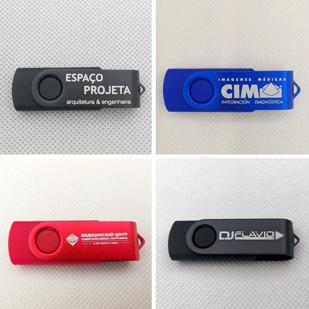 Portable pendrive Custom LOGO 50PCS USB2.0 Flash Drive Pen Drive 4GB 8GB 16GB 32GB 64GB High Speed Usb Stick 2.0 memoria stick