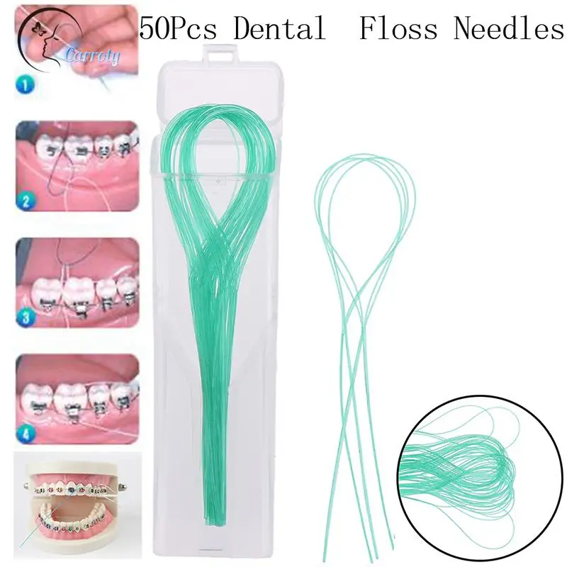 

50 шт., зубные нити, зубные нити, держатели между ортодонтическими зубными мостами