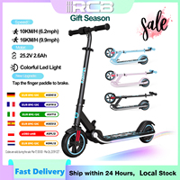 RCB Kids e-Scooter for Children 6-12 Years, 150 W Motor - Max 16 km/h - Rainbow Light-folk Electric Scooter Children