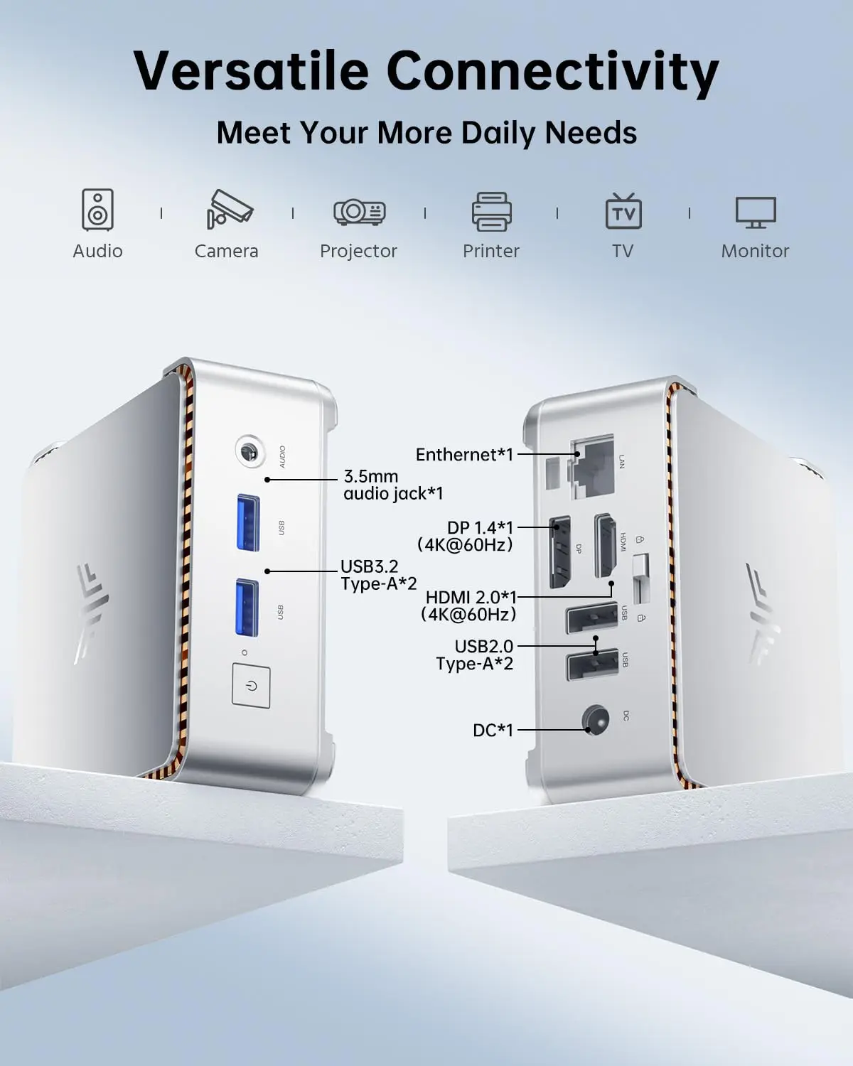 ACEMAGIC Mini PC E2 Mini Computer Alder Lake-N97 16GB DDR4 GB M.2 SSD Windows 11 Pro Micro Computer desktop Mini PC