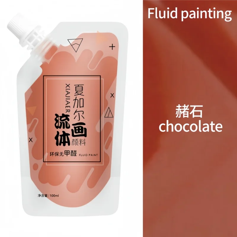 100 ml/multi-color xiajiaer vloeibare verf acrylverf zak gewelddadige beer DIY decoratieve schilderkunst vloeibare vloeibare kleurstof