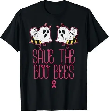 Save The Boobees BooBees Breast Cancer Halloween Women Men  T-Shirt