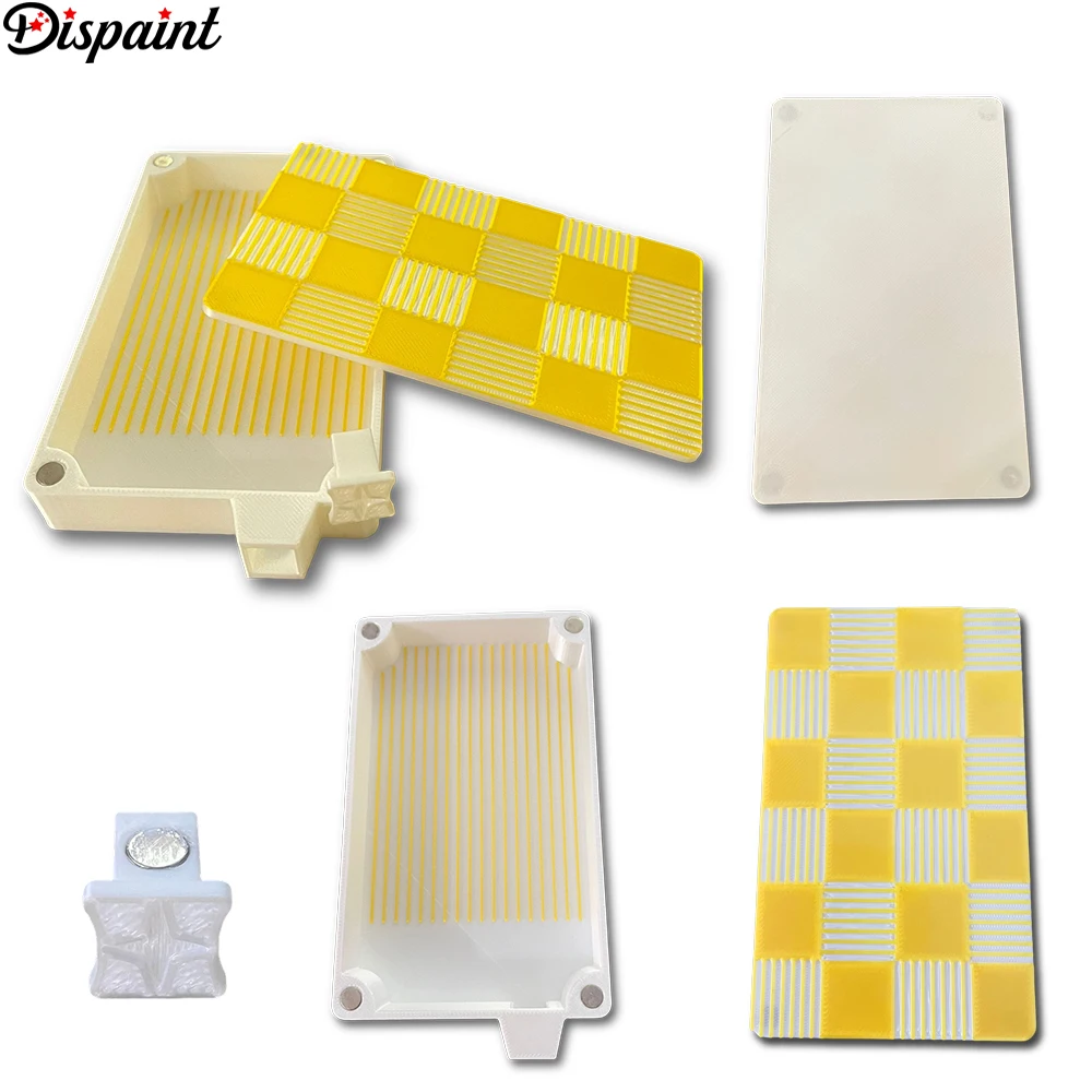 

Dispaint 3D Printing Diamond Painting Tool Dot Drill Tray With Slide cover Storage Box Mosaic Organize Diy Embroidery Accessorie
