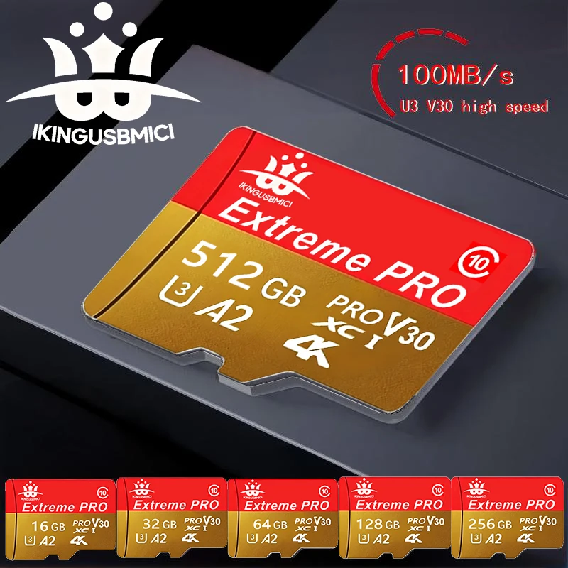 Memory Card 256GB 512GB TF Cards 64GB Micro TF SD Card 32GB SD Cards for Desktop/Digital Frame/Car Camera/Toy/Drone Camera
