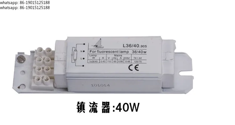 New 2026 Factory Direct  Marine 110V / 220V fluorescent lamp inductive ballast 8 / 15 / 20 / 30 / 40W rectifier