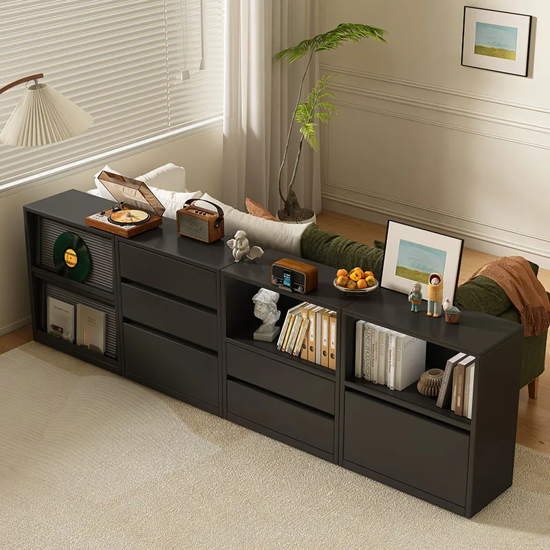 

Bookcase Storage Cabinet Locker Floor to wall Living room Large capacity multi-layer combined cabinet Side cabinet Middle