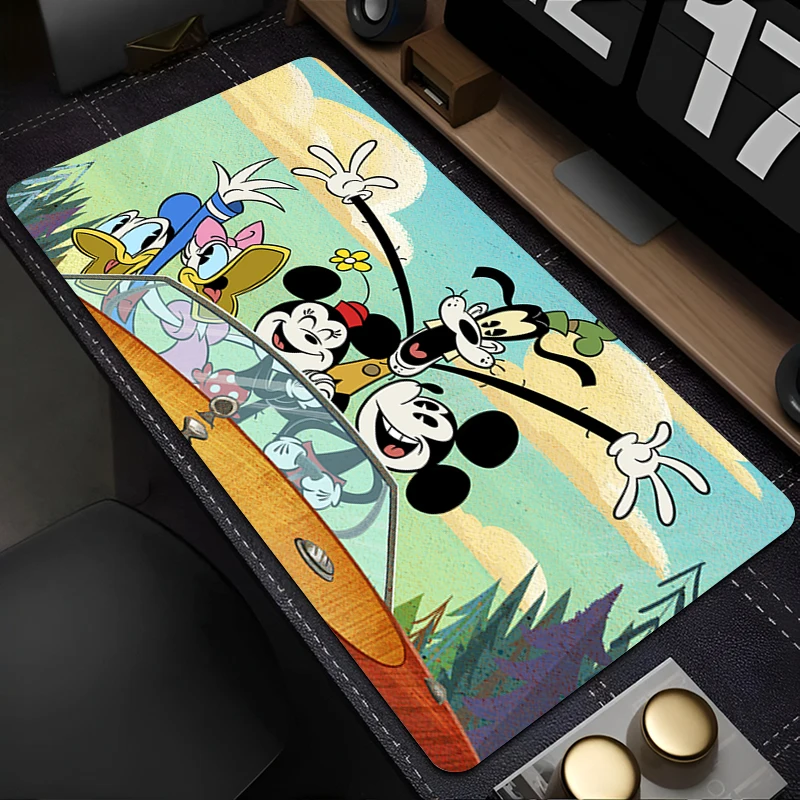 

Desk Mat Cartoon Mousepad Kawaii Anime Mouse Pad PC Accessories Gamer M-mickey M-minnie Keyboard Pad Laptop Gaming Extended Mats
