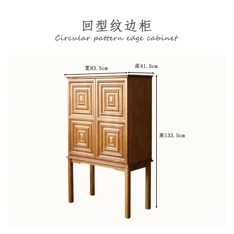 

Настенный сервант из массива дерева, встроенный шкаф для хранения в прихожей, многофункциональный шкаф для сувениров