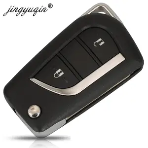 Jingyuqin Remote Reversal Key for Toyota Hilux, 2 buttons, FOB chip, 89070-0kb40, FCCID, BA2TA, 433MHz, H-8A, 2015, 2016, 2017, 2018, 2019, 2020 12 Main Sales Hilux Key - №3