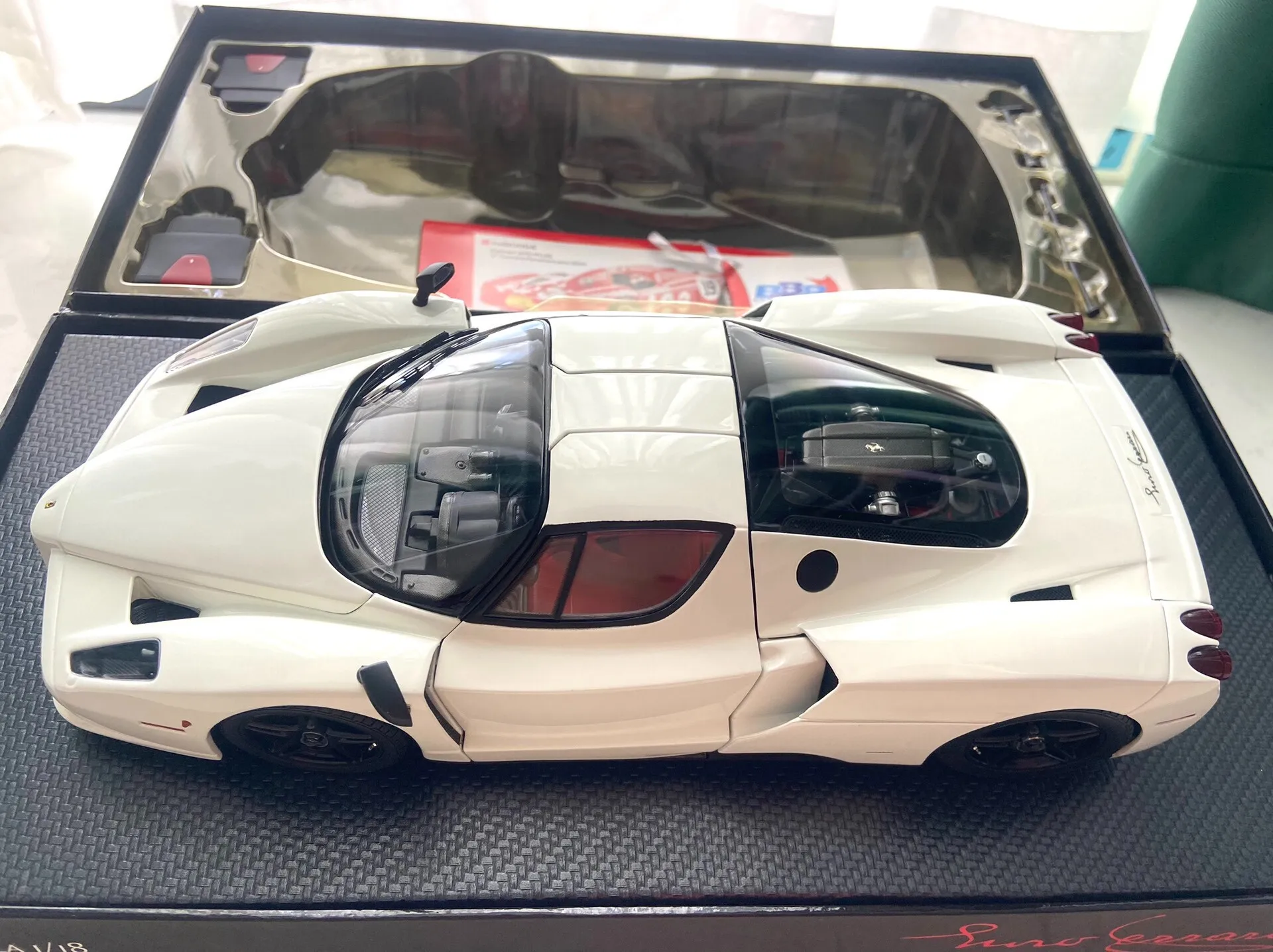 

BBR 1:18 Enzo F60 White Simulation Limited Edition All Open Alloy Metal Static Car Model Toy Gift