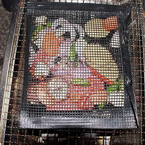 أكياس شوايات جبلية قابلة لإعادة الاستخدام لأسماك الشواء - مناسبة للفحم والشوايات الكهربائية المقاومة للحرارة وغير اللاصقة