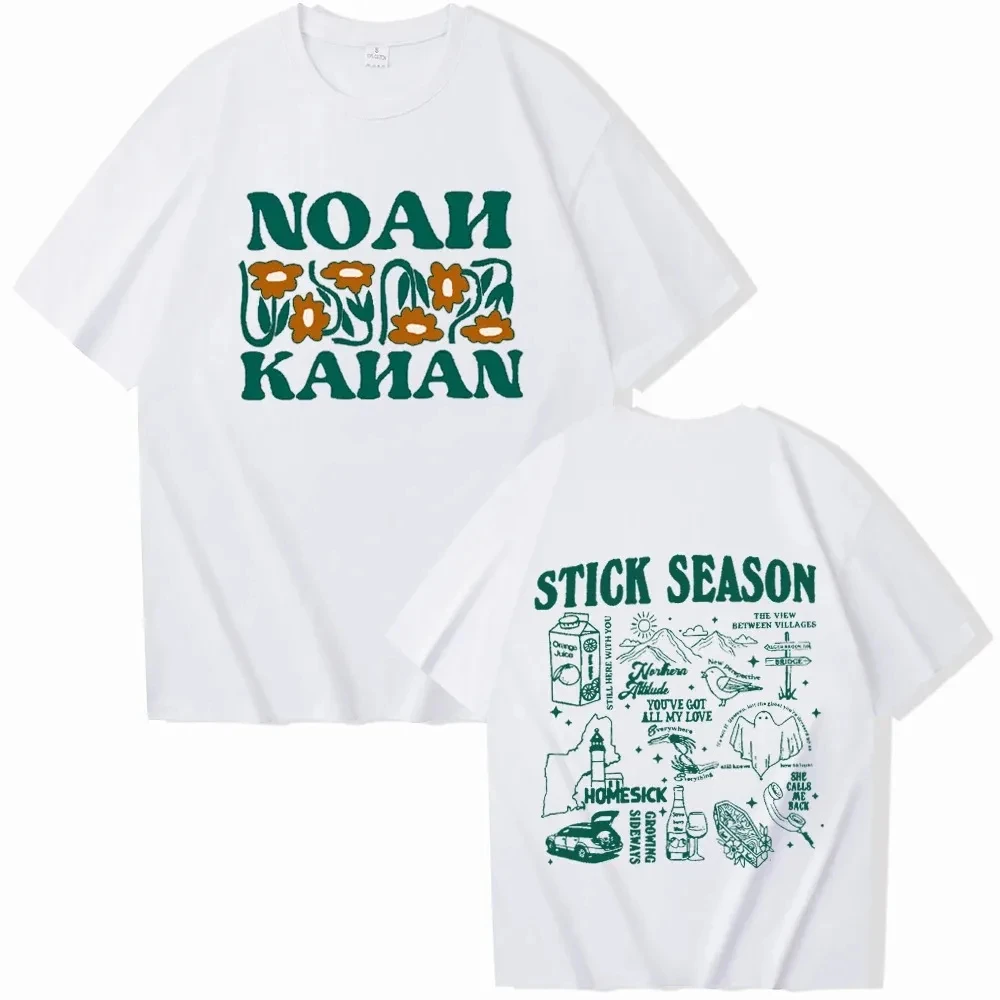 Noah Kahan Shirt Stick Season Tour Tee Noah Kahan Music Shirt Stick Season Album Shirt Summer Men Cotton Tshirt Tops Men Clothes