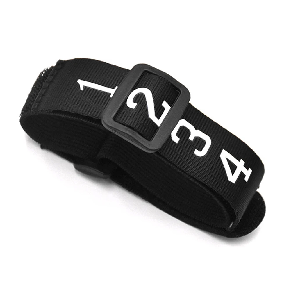 Football Referee Gear Referee Wristband with Sliding Clip Football Numbered Wrist Down Indicator Football Accessories