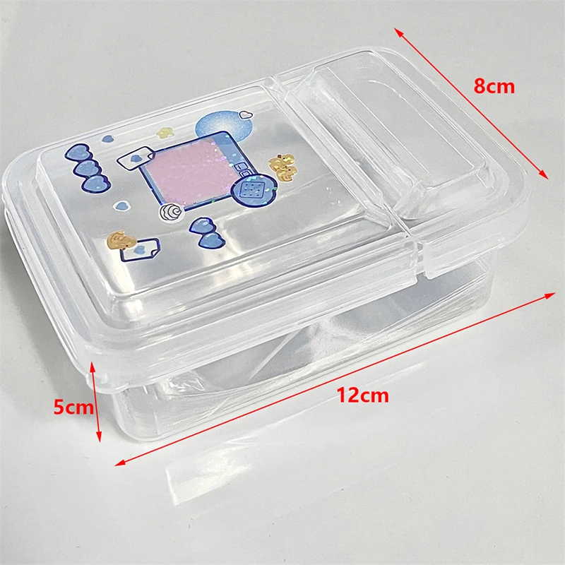 1PCS Collection Container Case Plastic Transparent Storage Box Small Clear Photocard Photo Card Film Protector Store box jewelry