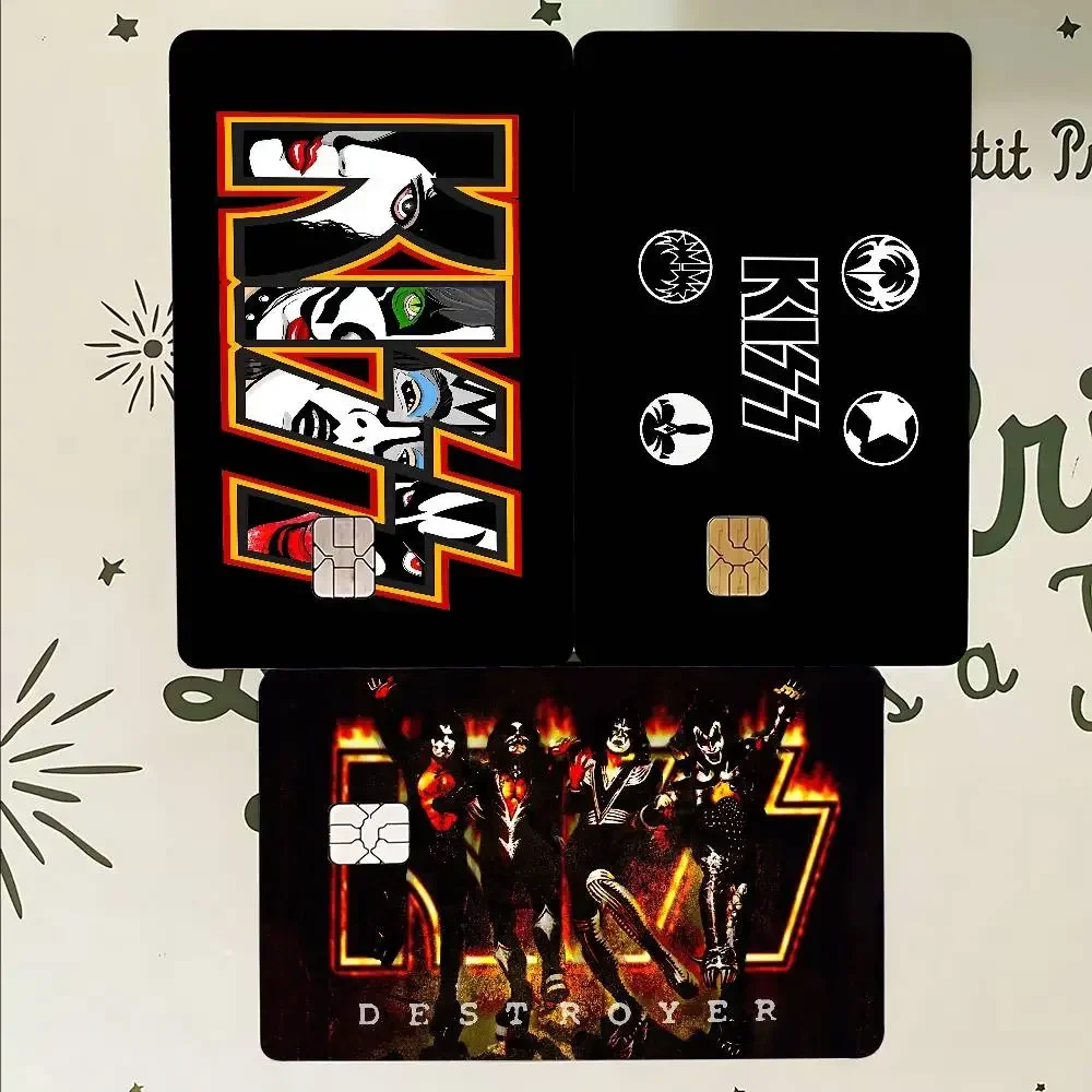 K-KISS Band Fashion Matte Gold Silver Black Matte Film Skin Sticker Tape for Bank Credit Debit Card view 6