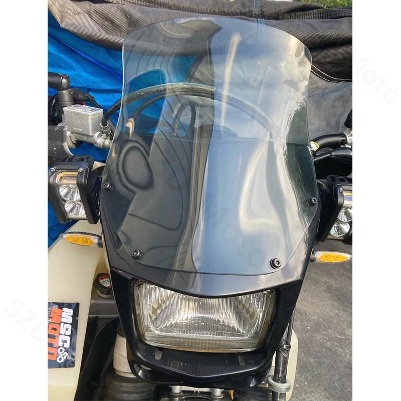 For Suzuki DR650 2002-2023 Motorbike Motorcycle Accessories Windshield Windscreens Wind Deflectors Viser Visor Transparent