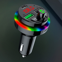 Upgrade Car Bluetooth Player FM Transmitter Music Receiver MP3 with Fast Charger for 12-24V Vehicle Mobile Phone Cigarette Light