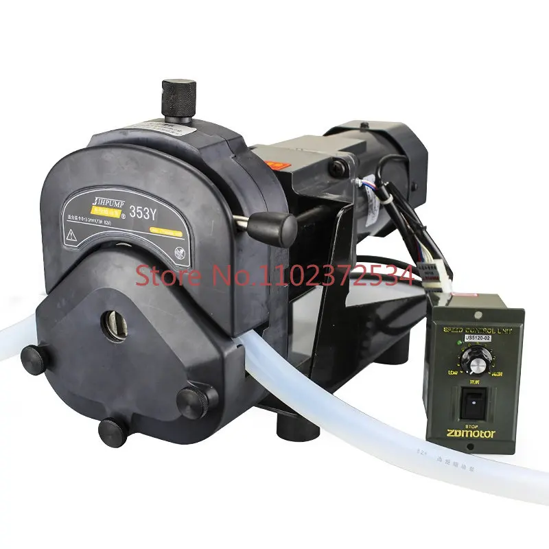 JIHPUMP 353Yx/JLT Yz35 110v 220v 230v 8L Large Flow Speed Control Liquid Dosing Industrial Peristaltic Pump