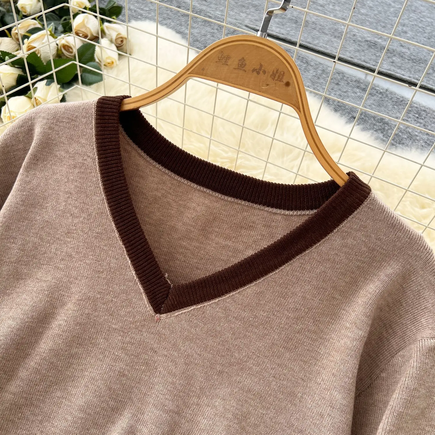 تنورة مجموعة النساء قطعتين مجموعات الخامس الرقبة كم كامل متماسكة القمم التنانير الطويلة مرونة الخصر Y2k الشارع الشهير العمل سليم صالح الخريف الشتاء #6