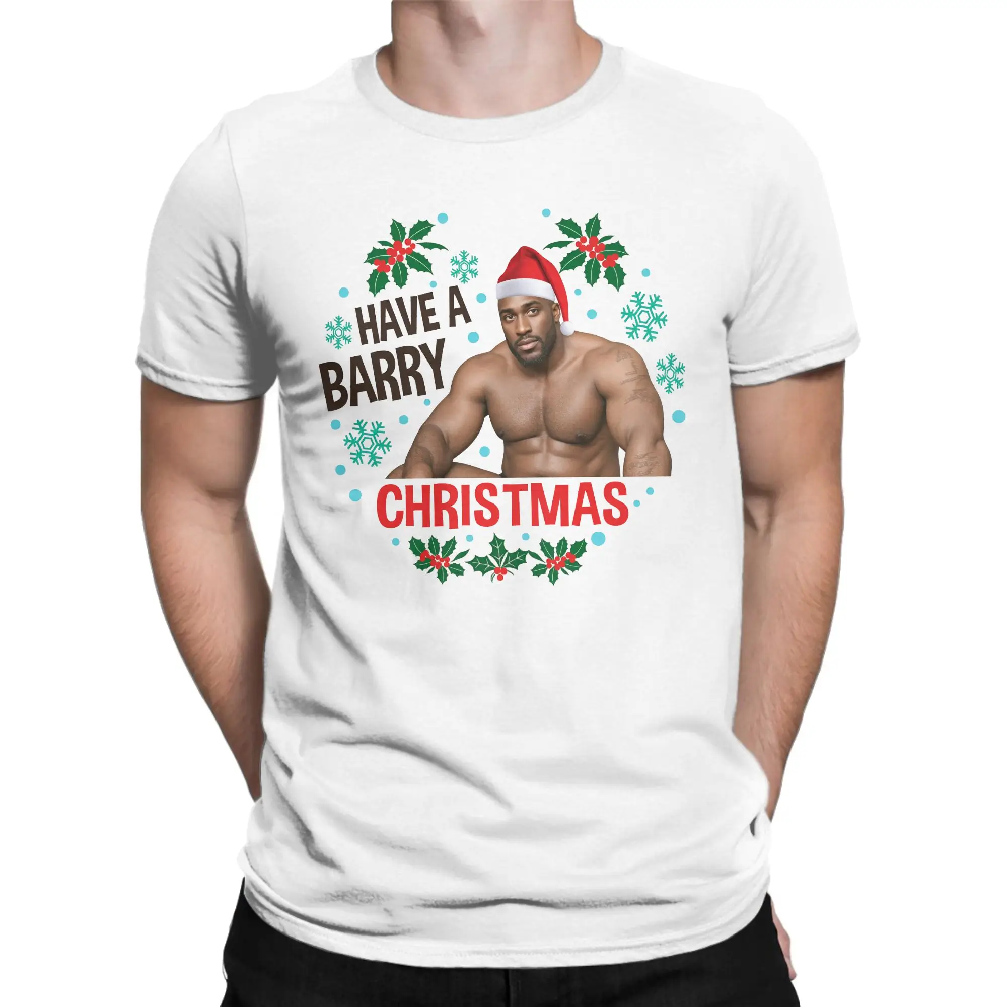 

Забавная футболка Barry Wood, летние рождественские футболки из 100% хлопка для мужчин, футболка с хипстерским принтом, забавная одежда с короткими рукавами