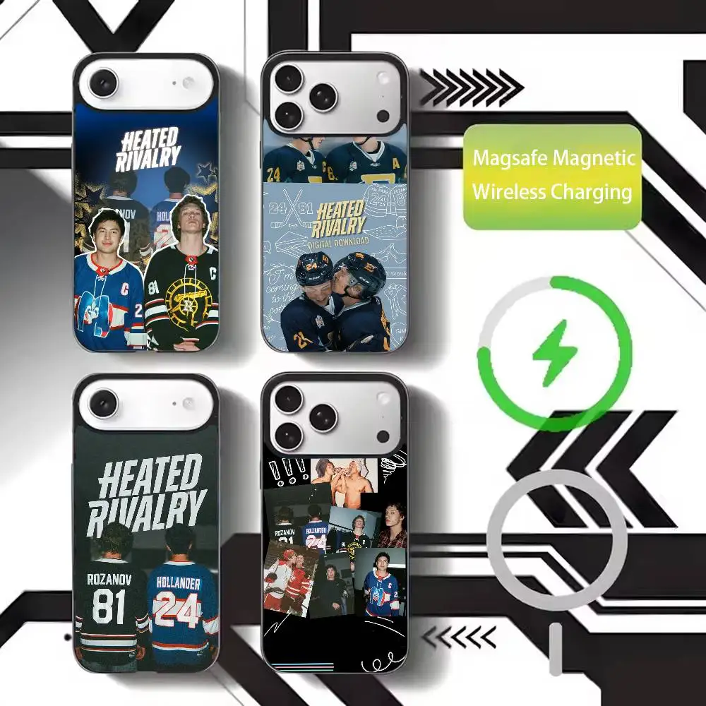 

Heated R-Rivalry Ice Hockey Phone Case For iPhone17,16,15,14,13,12,11 Plus,Pro Max Magnetic For Magsafe Wireless Charging