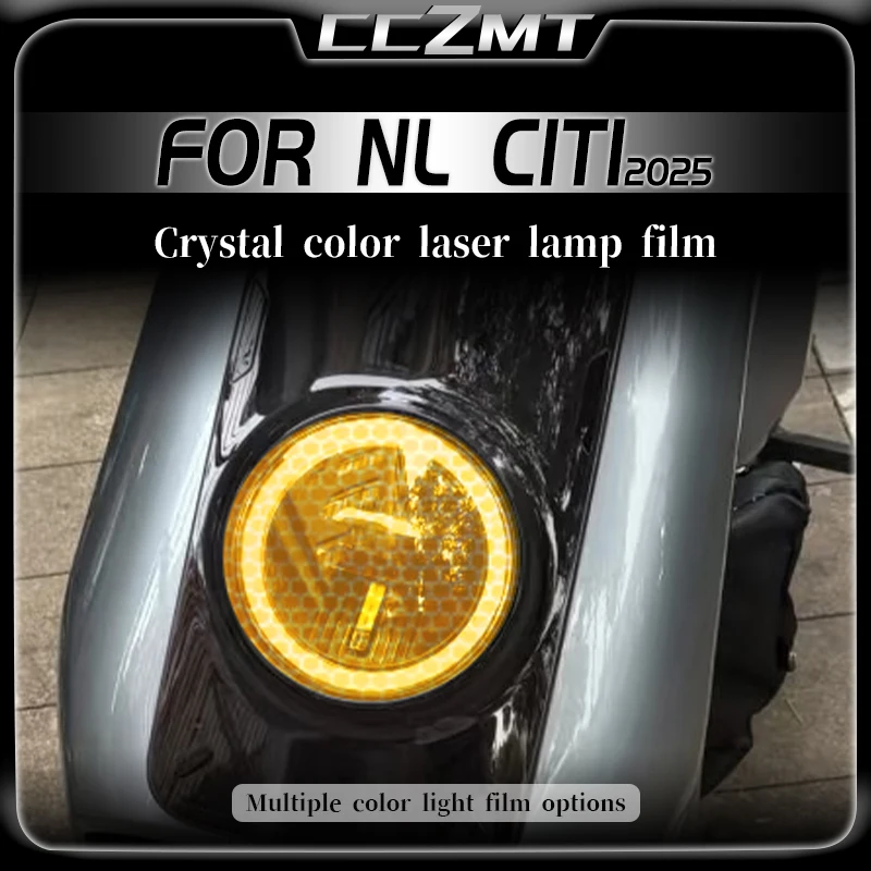 

For NIU NL CITI 2025 headlight protective film honeycomb laser sticker smoked black tail light film modified accessories
