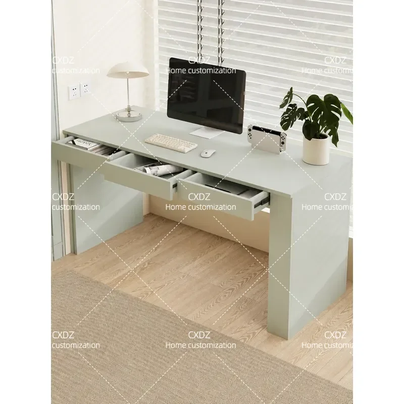 Simple Side Storage Drawer Desk Home Office Computer Desk Bedroom Writing Table Multi Functional Makeup Table