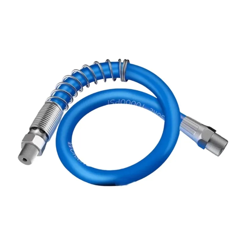 CQMF-Grease Gun Nozzle With Flexible Hose And Three Grease Fittings - Stainless Steel,30Mm Length, Ideal For Automotive And I