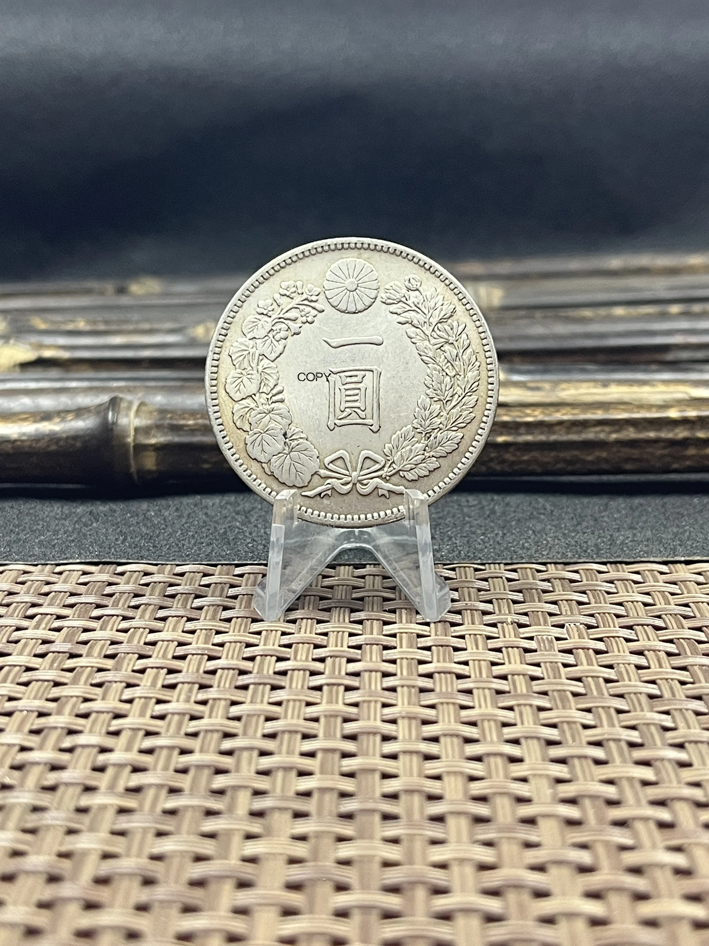 Giappone 1 Yen Meiji Dragon 1883 1884 1885 1886 1887 1888 1889 1890 1891 1892 1893 1894 Moneta Copia Placcata Argento