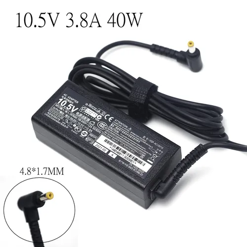Imagen 1 del producto Adaptador de CA para ordenador portátil de 10,5 V 3.8A para Sony Vaio DUO11 DUO10 DUO13DUO 11 DUO 13 PRO 11 Ultrabook AC10V8 cargador de VGP-AC10V10