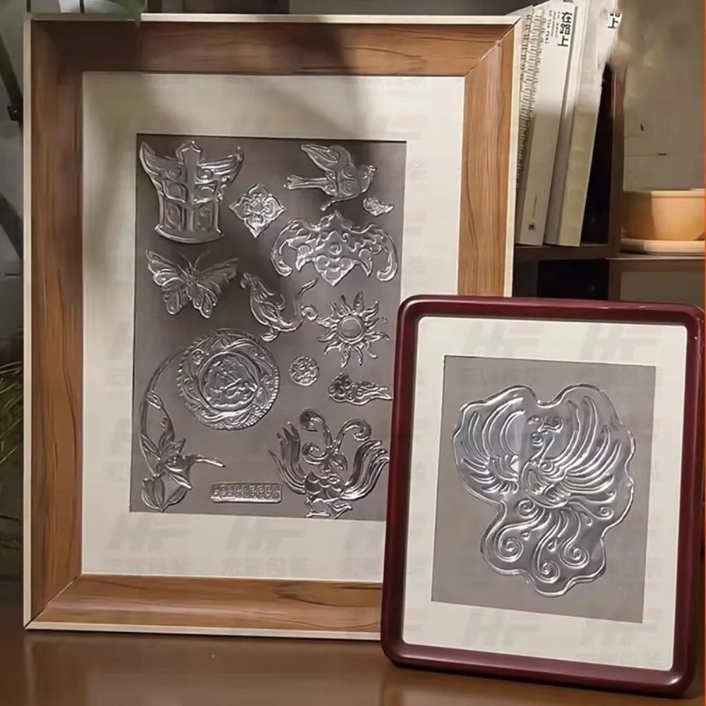 70 ميكرون سميكة النقش ورق الرسم الذهب احباط 20*30 سنتيمتر الألومنيوم احباط ورق فني اليدوية النقش احباط ورقة #1