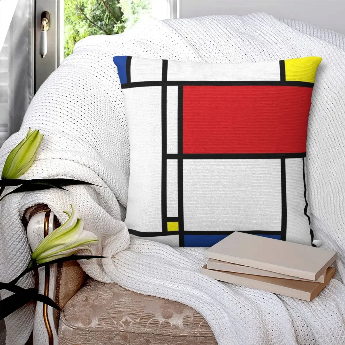 Mondrian Minimalist Pillowcase Polyester Pillows Cover Cushion Comfort Throw Pillow Sofa Decorative Cushions Used for Home Sofa