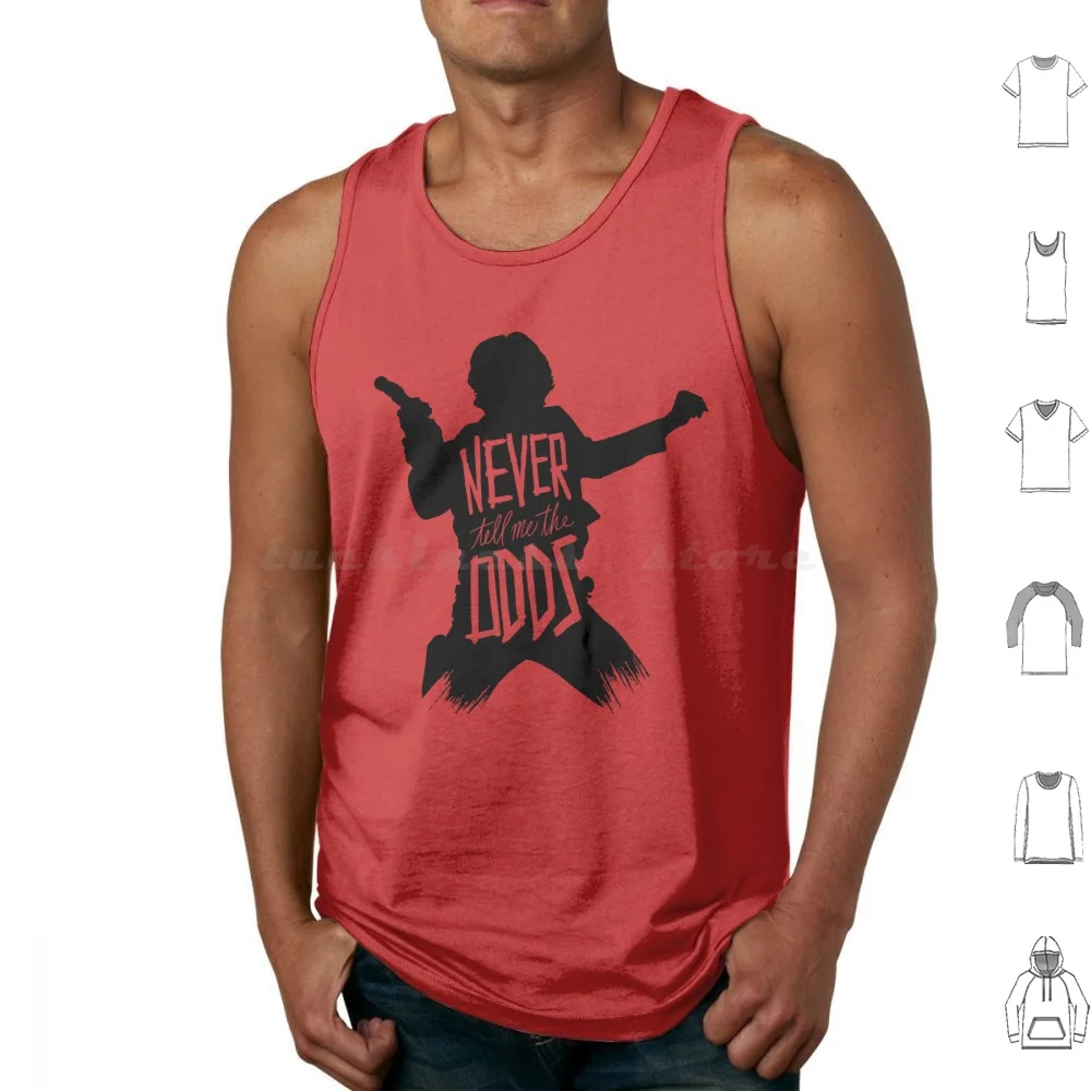 Never Tell Me The Odds Tank Tops Print Cotton Cute Kylo Ren Movie Luke Skywalker Obi Wan Kenobi Funny Jedi Space Stars