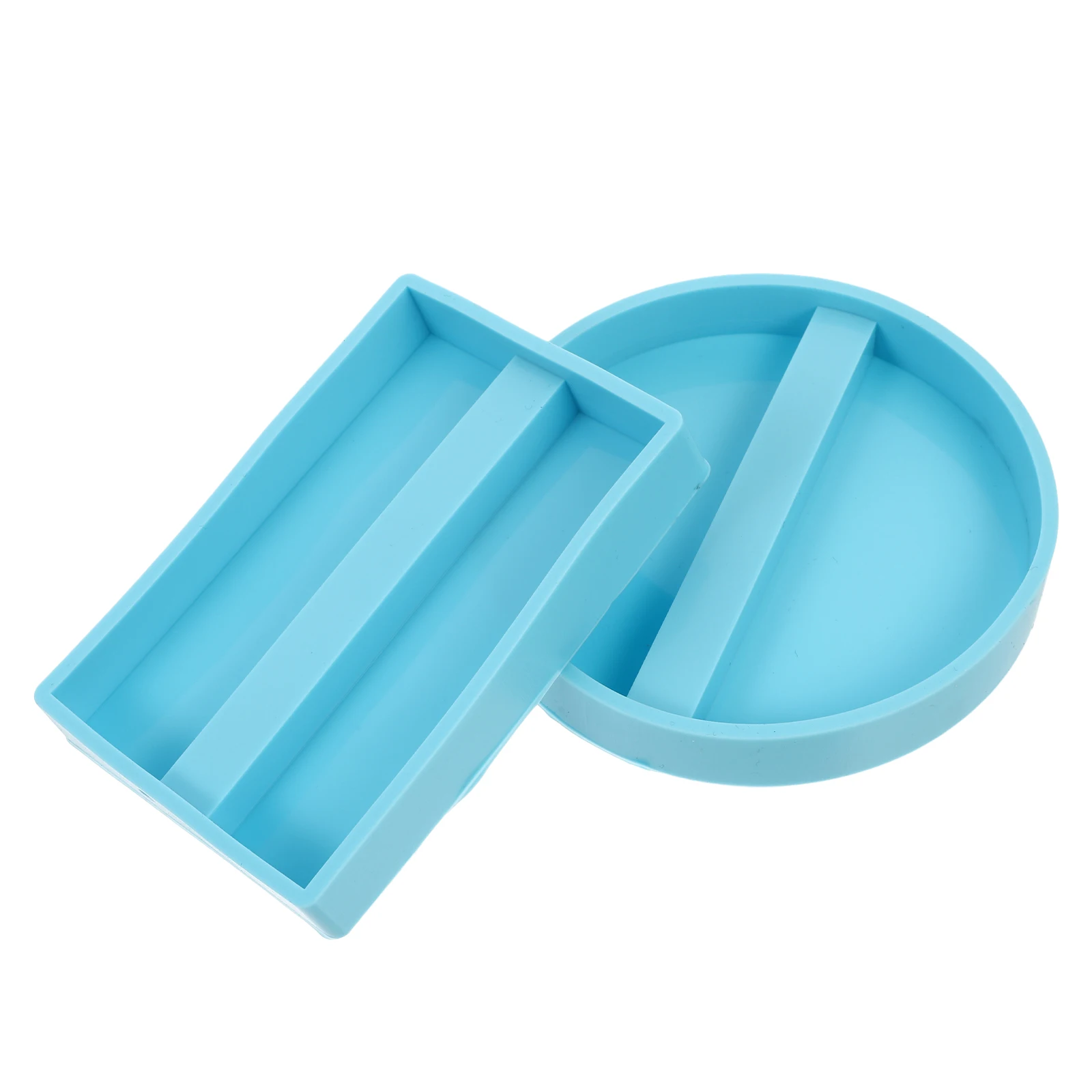 

2pcs Crystal Epoxy Mold Business Card Desktop Silicone Molds Resin Blue Jewelry Accessories Parts